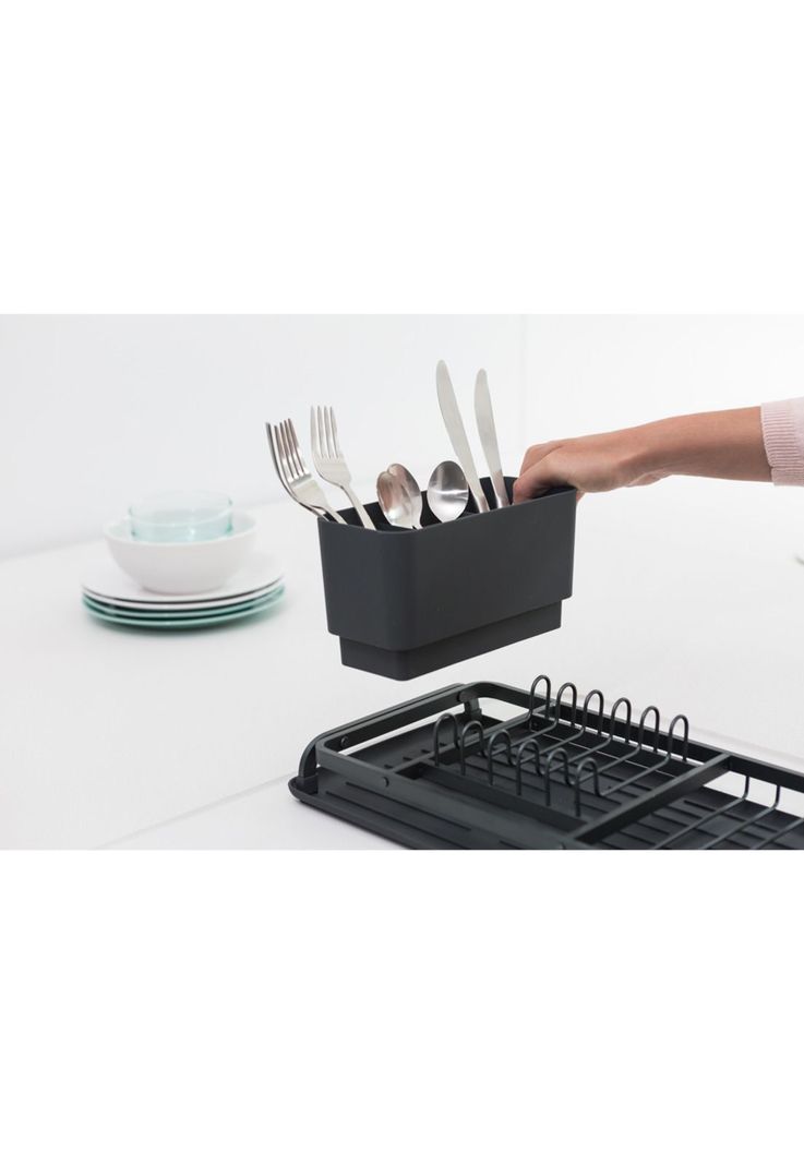 Secaplatos compacto SinkSide Dark Grey-3