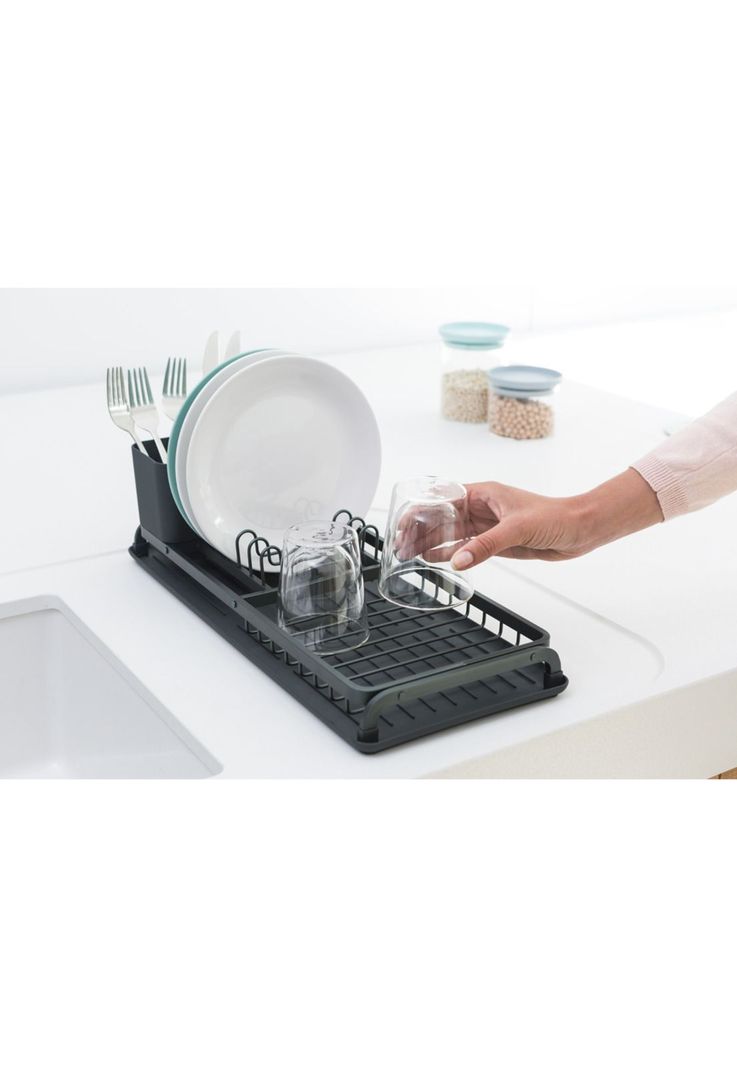 Secaplatos compacto SinkSide Dark Grey-4