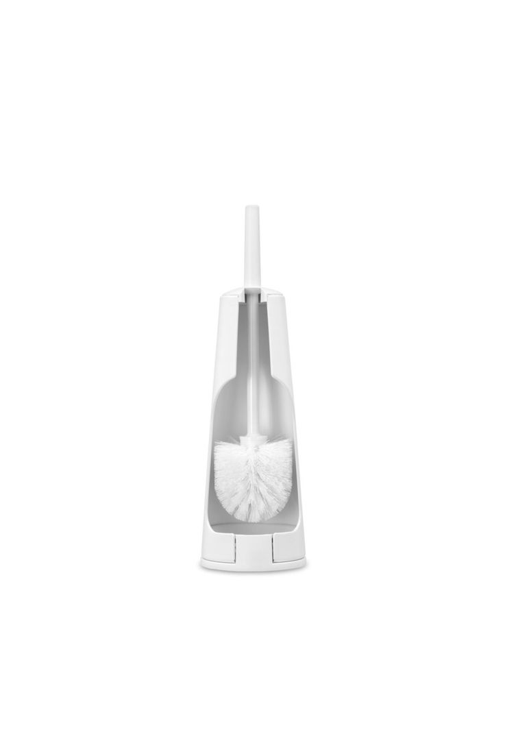 Escobilla de baño con soporte ReNew White-1