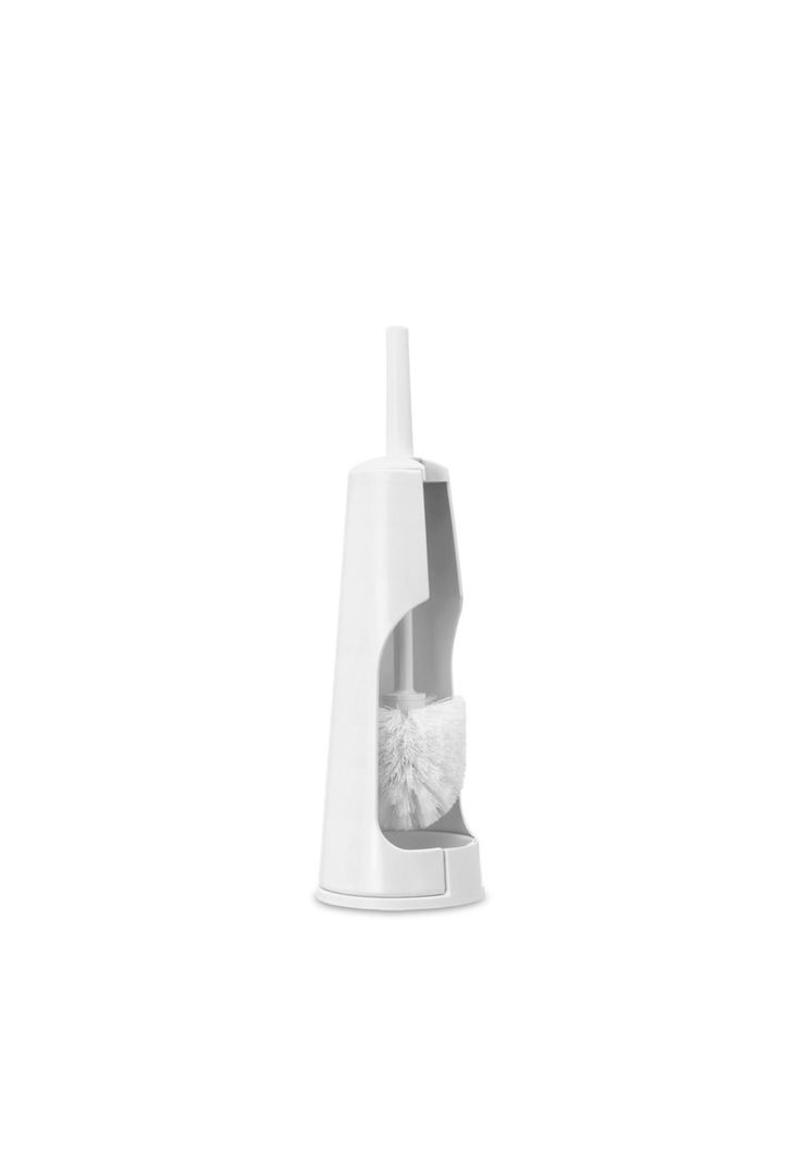 Escobilla de baño con soporte ReNew White-2