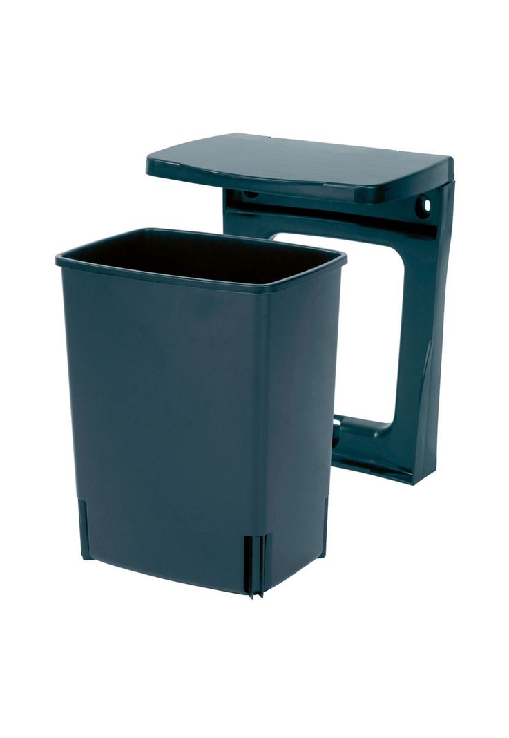 Basurero con soporte para puerta 10 Lt Black-2