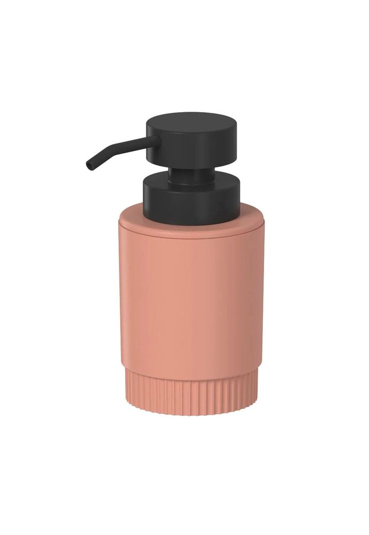 Jabonera Con Dosificador Dorica Naranja C/Negro 300 Ml-0