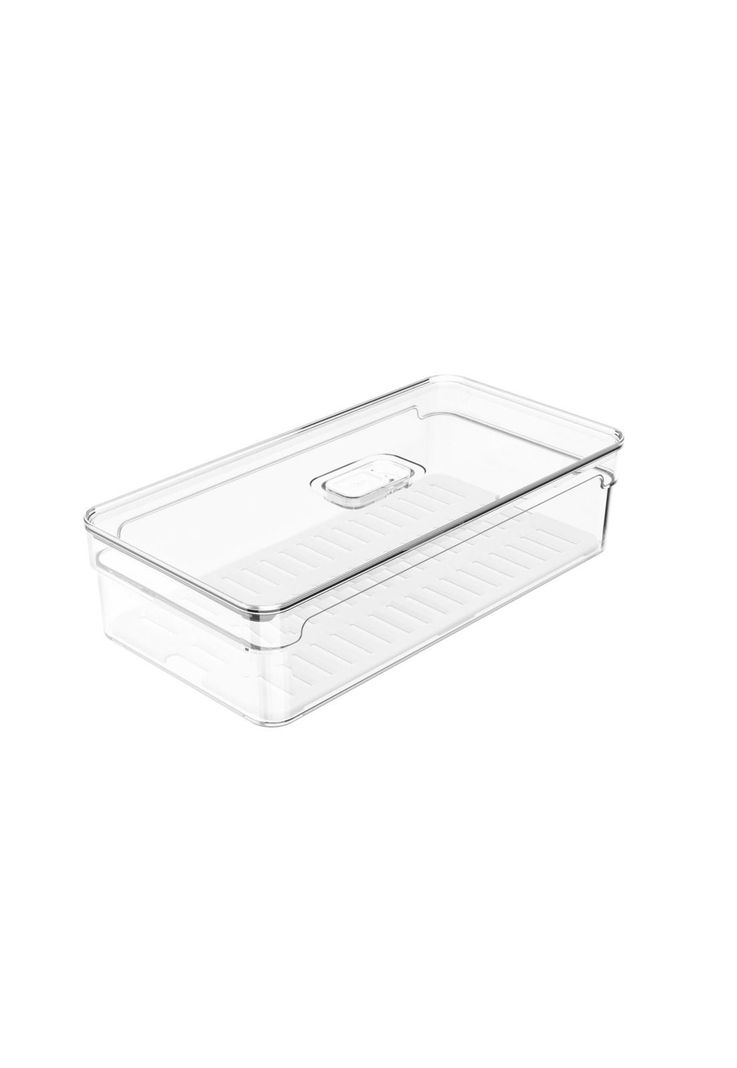 Organizador de Refrigerador Clear Fresh Con Tapa 30 x 15 x 7 cm Diseno 2