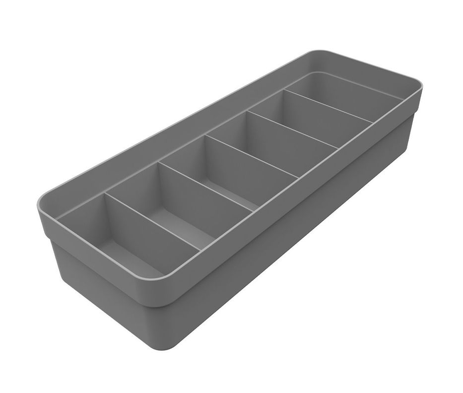 Organizador De Cajón Closet Logic Grande Gris-0