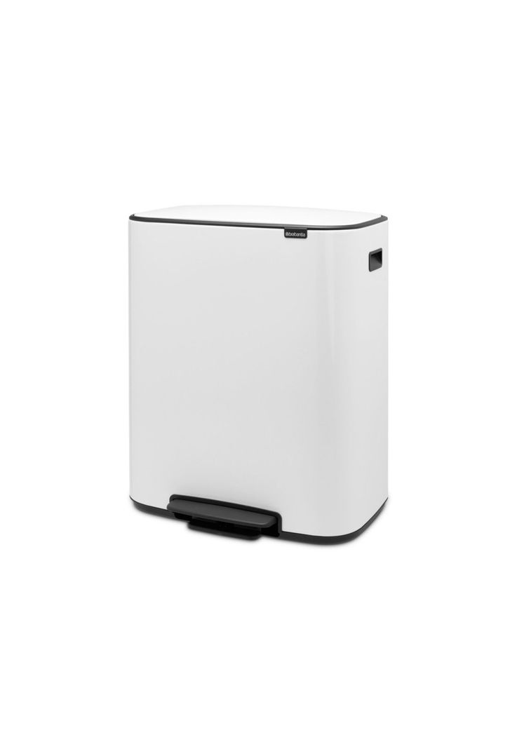 Basurero Pedal Bo 2 x 30 Lt White-1
