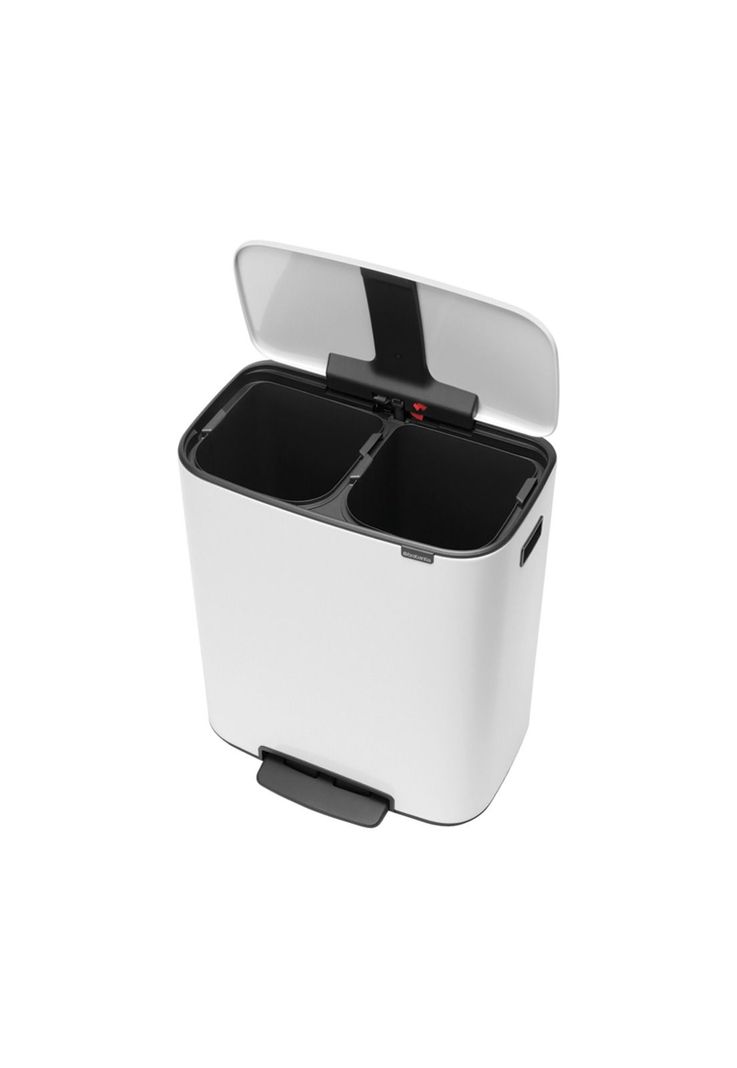 Basurero Pedal Bo 2 x 30 Lt White-4