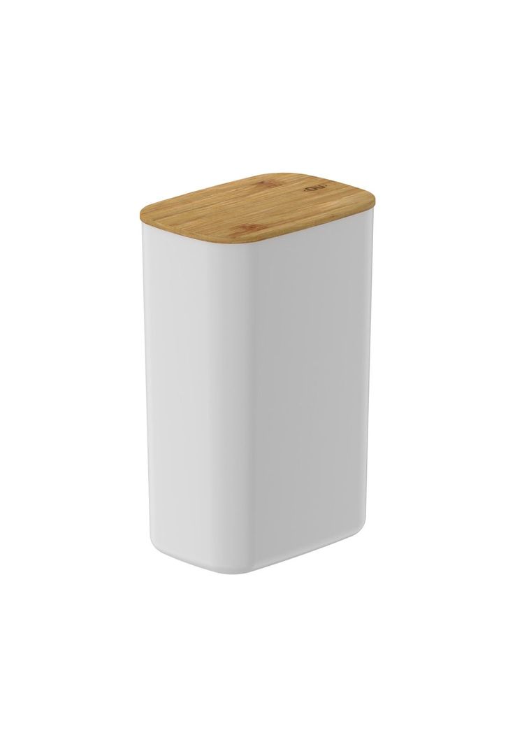 Contenedor Hermetico Rectangular con Tapa de Bambu Keep 2,3 lt Blanco Ou L