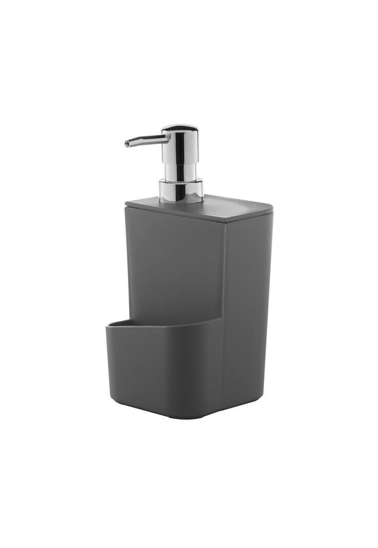 Dispensador Lavaloza Con Porta Esponja Gris 650 ml-2