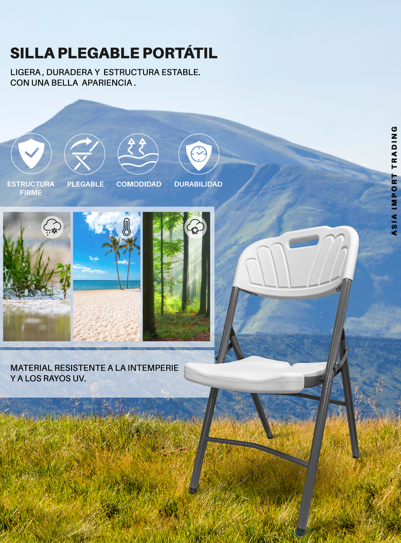 Silla Blanca Plegable-1