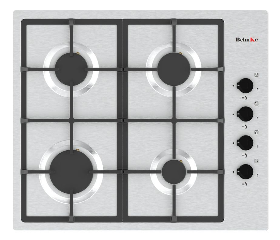 Encimera Gas 4 quemadores Inox-0