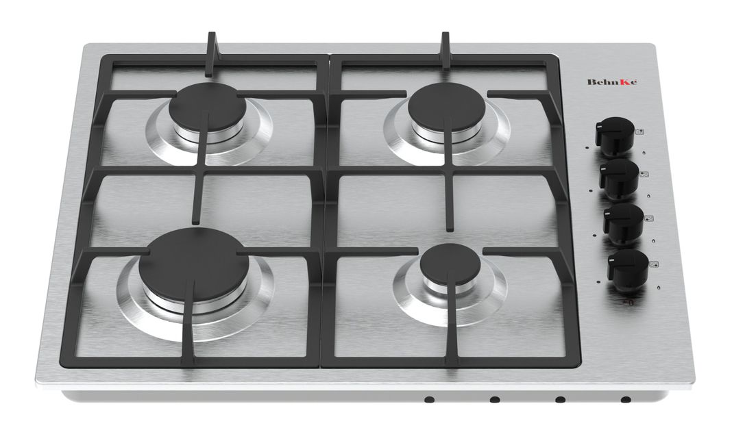 Encimera Gas 4 quemadores Inox-1
