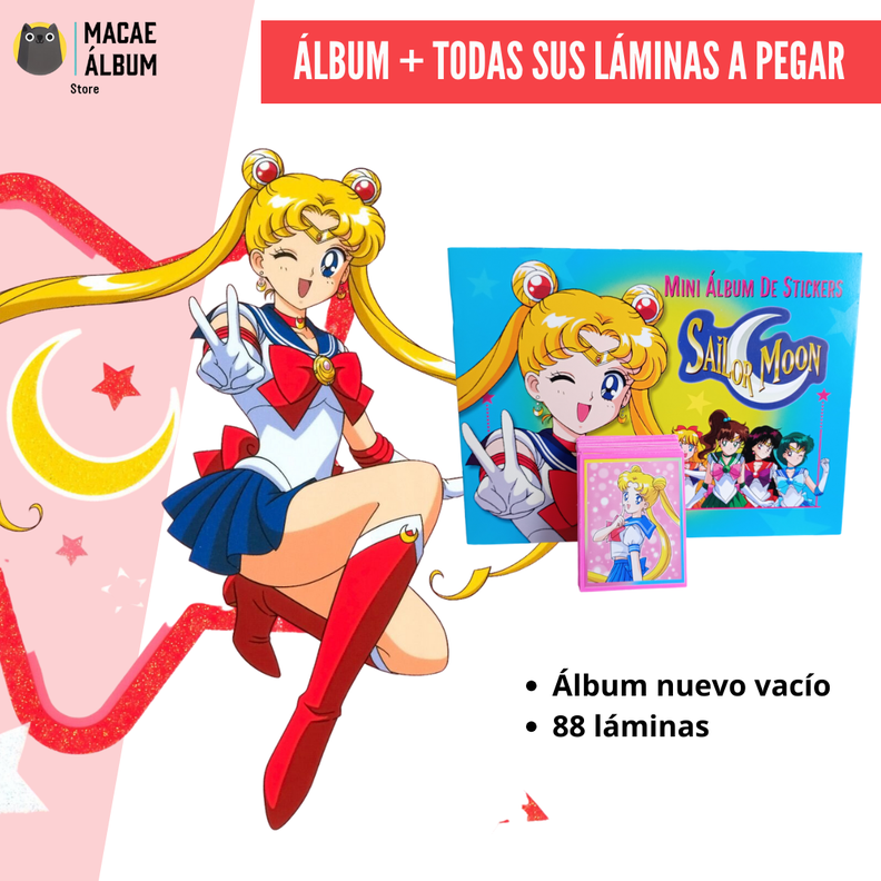 Album Sailor Moon Mini (rmst 96 ) + Todas Sus Laminas A Pegar