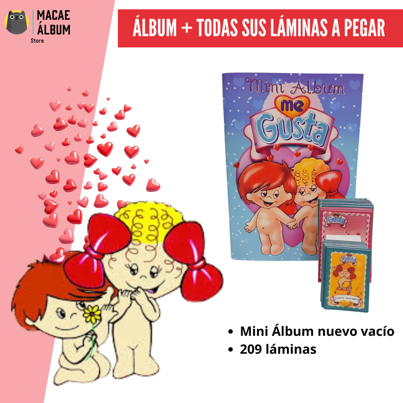Mini Album Me Gusta (rmst 2006) + TODAS SUS LAMINAS A PEGAR