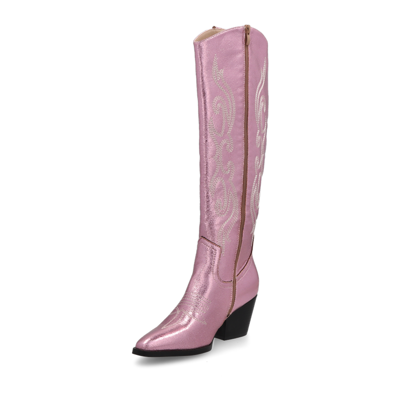 BOTA MUJER ROSADO RT19078-14 STYLO SHOES-3