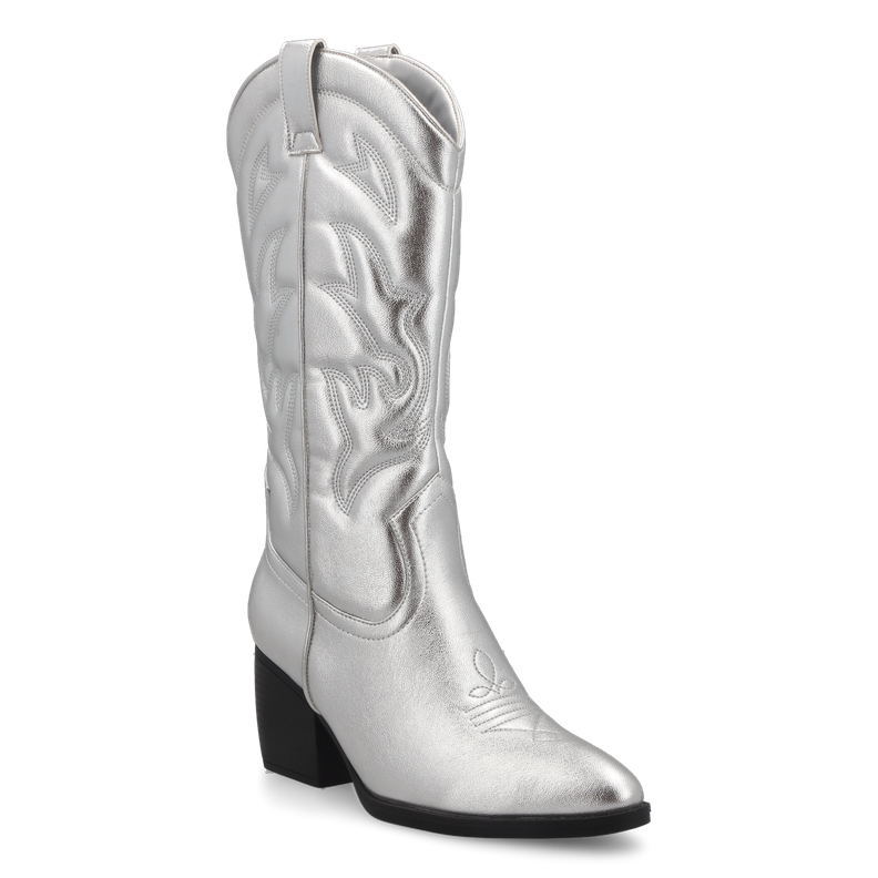 BOTA MUJER SILVER B045 STYLO SHOES-0