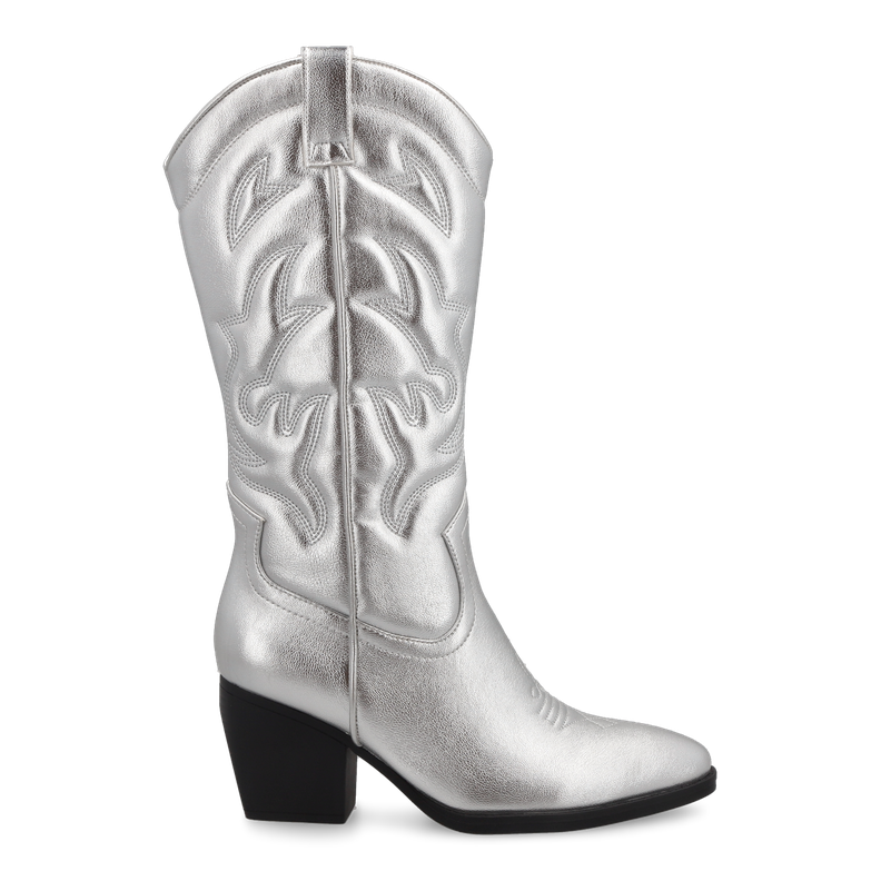 BOTA MUJER SILVER B045 STYLO SHOES-1