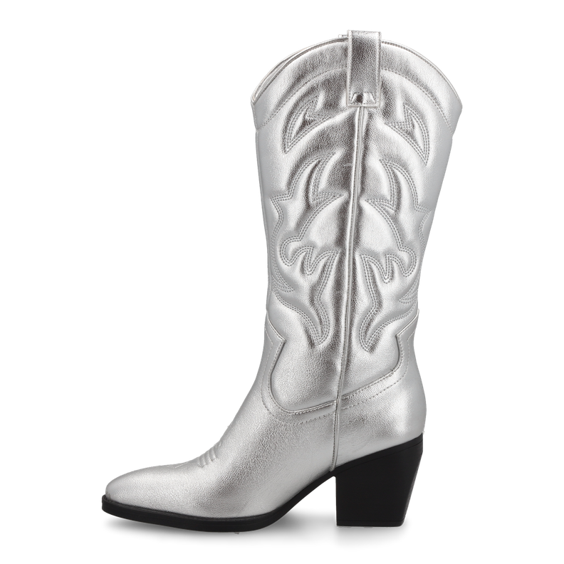 BOTA MUJER SILVER B045 STYLO SHOES-2