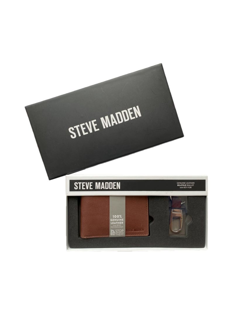 Billetera + llavero cuero Steve Madden hombre-1