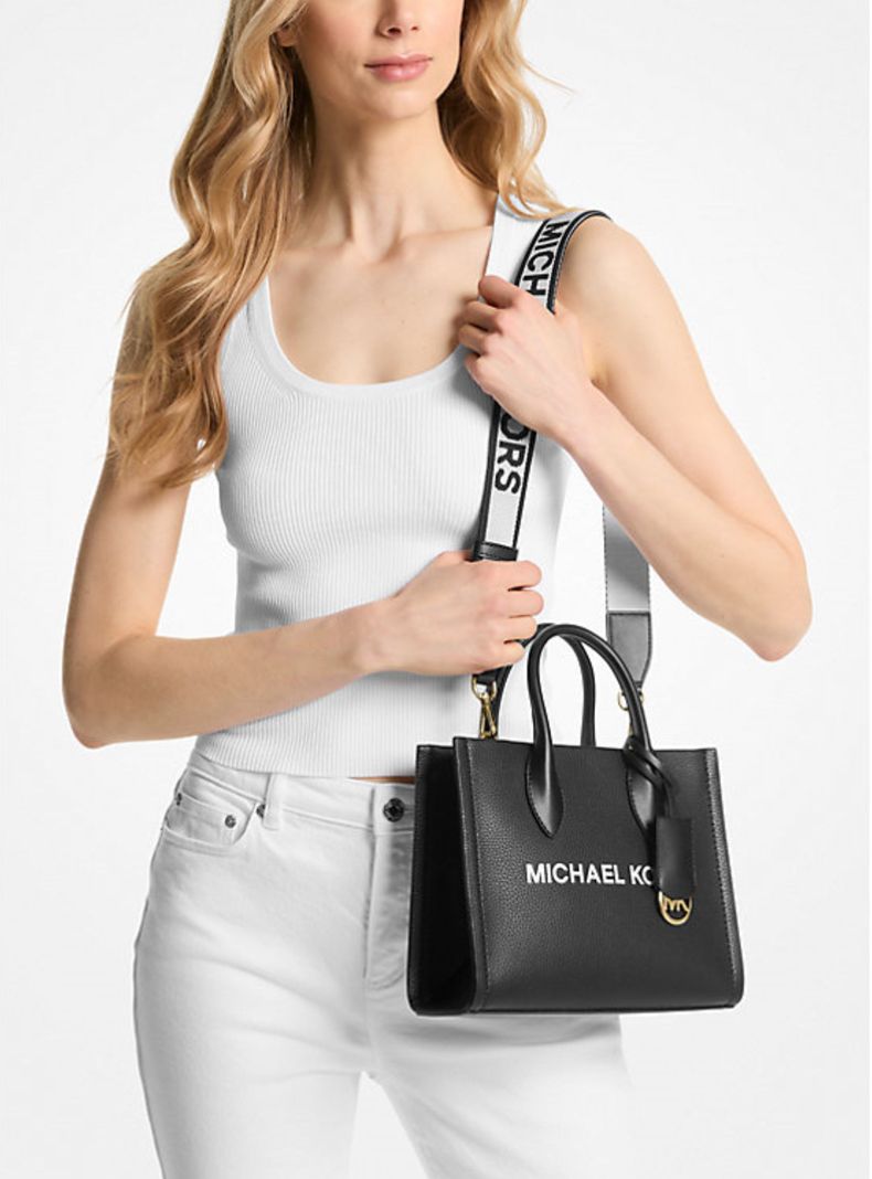 BOLSO MIRELLA CUERO SMALL MICHAEL KORS MUJER – NEGRO-1