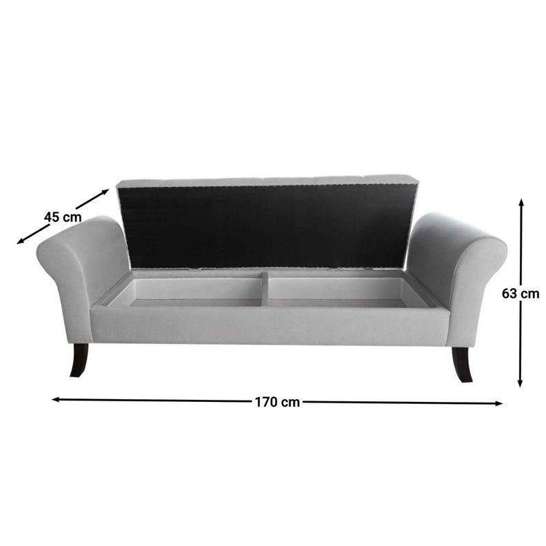Banqueta Baúl Tucson Tamaño King 170x45x60cm-1