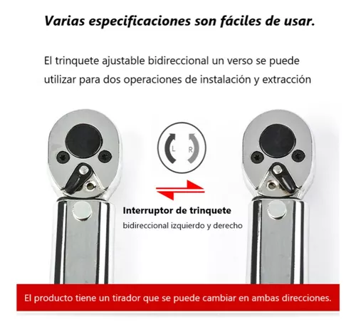 Torquímetro De Trueno Llave De Torque 3/8 19-110nm-5