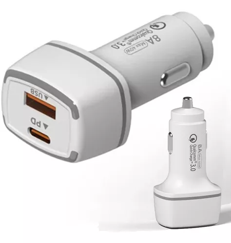 Cargador Auto Carga Rápida Tipo C Y Usb 18w-2