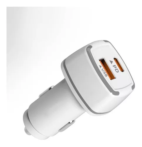 Cargador Auto Carga Rápida Tipo C Y Usb 18w-3