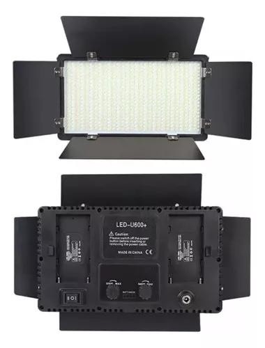Kit Profesional Luz Relleno Con Trípode Reflector Pro 600led Estructura Negro Luz Blanco Frío-1