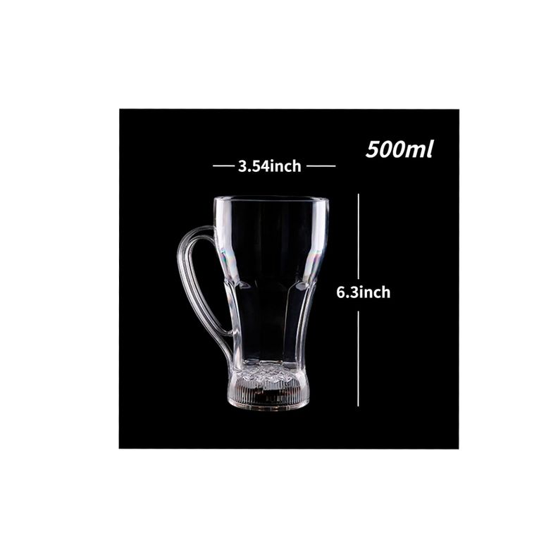 Vaso Luminosos Led Tazón Copete Luces Colores Cotillon-1