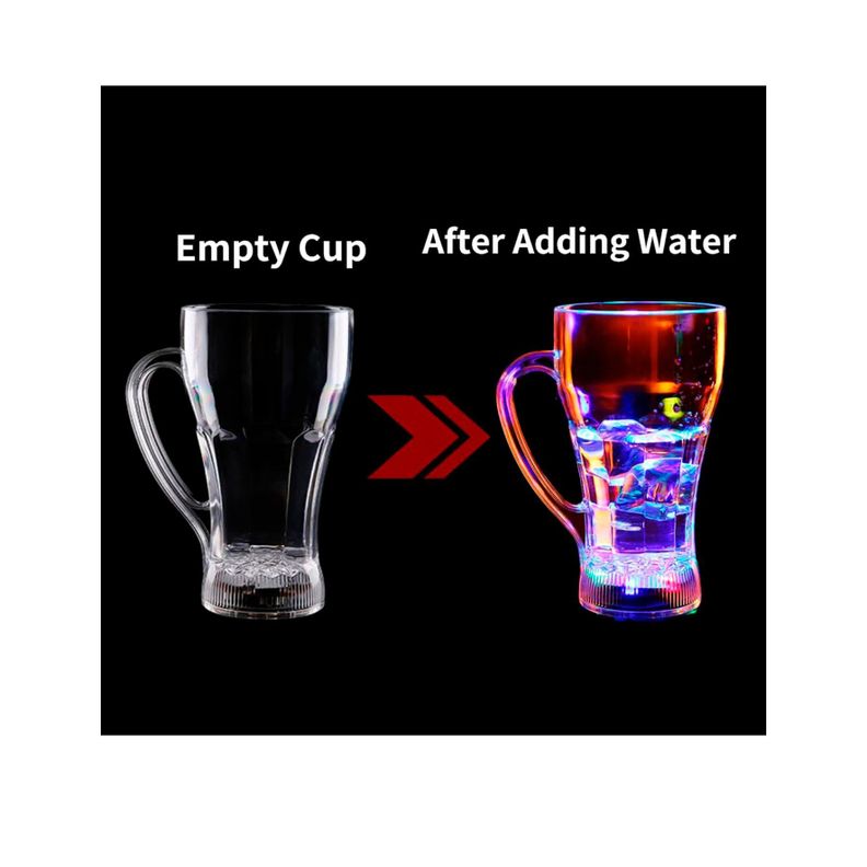 Vaso Luminosos Led Tazón Copete Luces Colores Cotillon-3