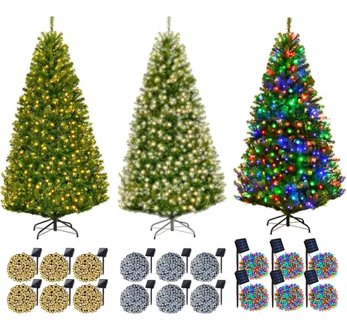 Árbol Navidad Pascua Base 6 Luces Led Fría-cálida-multicolor-0