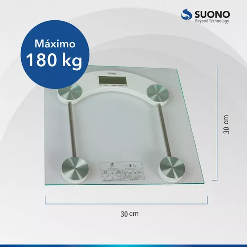 Balanza Bascula Corporal Digital Cristal Pantalla Lcd Color Gris-3
