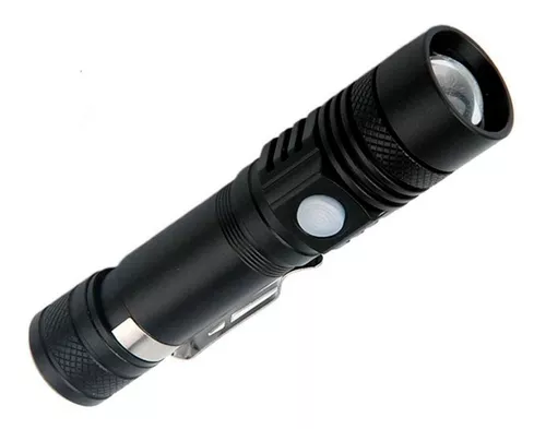 Linterna Recargable Led 3000 Lumens Con Zoom Resiste Lluvia-0