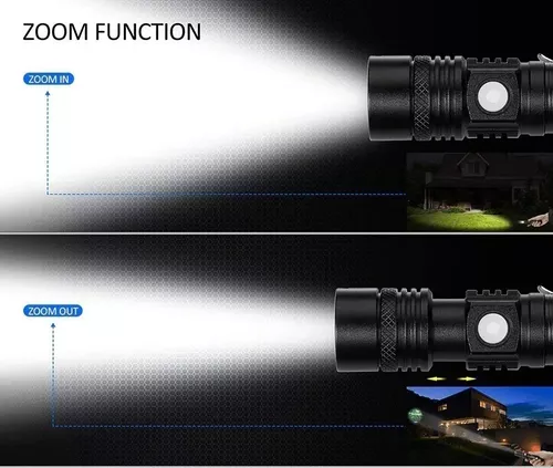 Linterna Recargable Led 3000 Lumens Con Zoom Resiste Lluvia-4