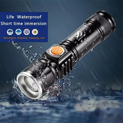 Linterna Recargable Led 3000 Lumens Con Zoom Resiste Lluvia-5