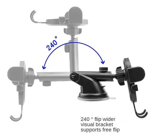 Soporte De Telefono Auto Porta Teléfono Brazo Ajustable-2