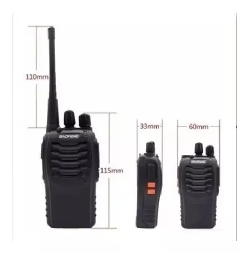 Radios X4 Walkie Talkie Baofeng 888s 16 Canales 5km Alcance-3