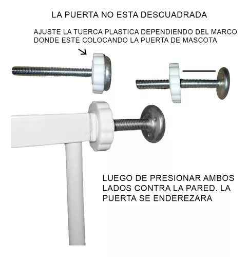 Puerta Seguridad Para Bebes Y Mascotas Expandible Reja-1