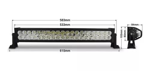 Barra 4x4 Led 120w Neblineros Led Barra Focos Led Resistente-2
