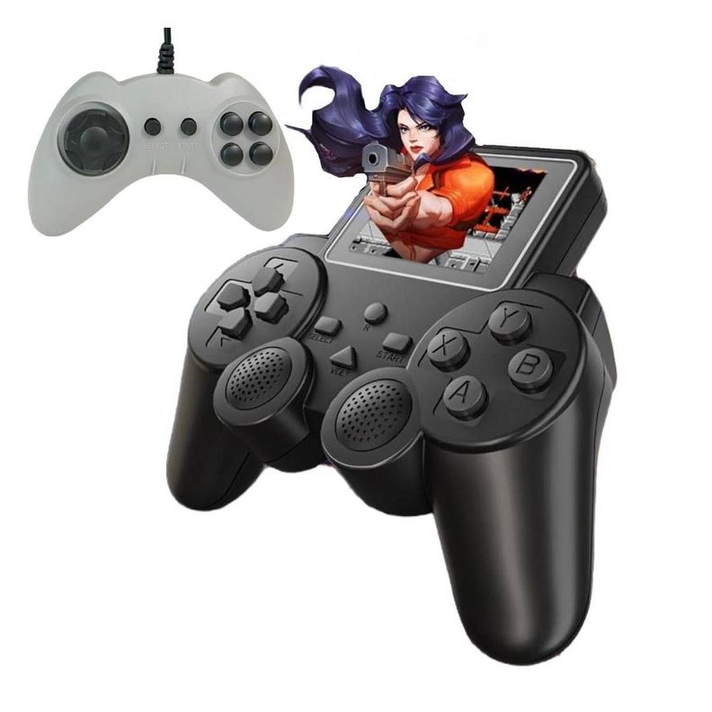 Control Con Pantalla De Juegos Clásicos 2 Jugadores-0