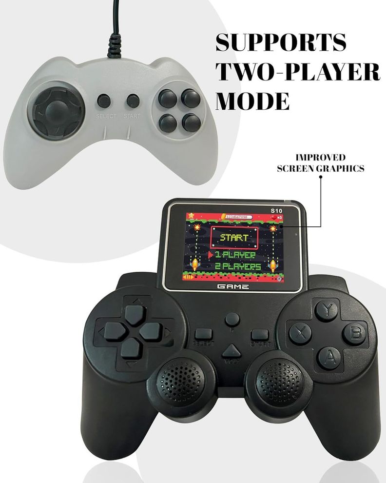 Control Con Pantalla De Juegos Clásicos 2 Jugadores-3