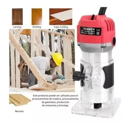 Fresadora Tupi 3000rpm Tallador De Madera Router 1/4-3