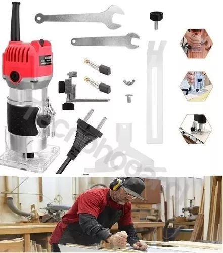 Fresadora Tupi 3000rpm Tallador De Madera Router 1/4-5