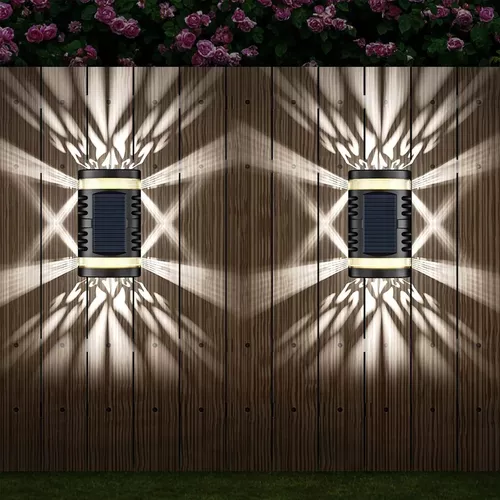 Aplique Grande Resiste Lluvia Solar Exterior Luz Jardin-5