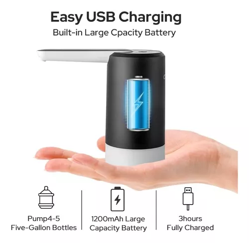 Dispensador Agua Electrónico Recargable Usb Botellon Bomba-4