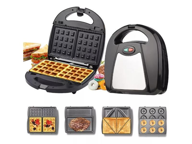 Wafflera Tostador De Pan Sandwich Maquina De Donuts Carnes-0