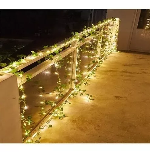 Guirnalda De Luces Led Solares De Hojas De Arce De 5 M-3