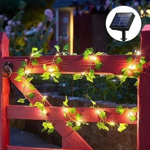 Guirnalda De Luces Led Solares De Hojas De Arce De 5 M-5