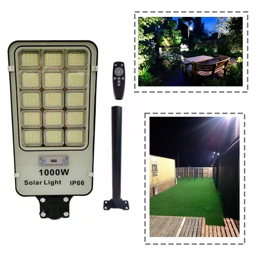 Foco Solar 800 Watt Alumbrado Exterior Poste 420led Potencia-5