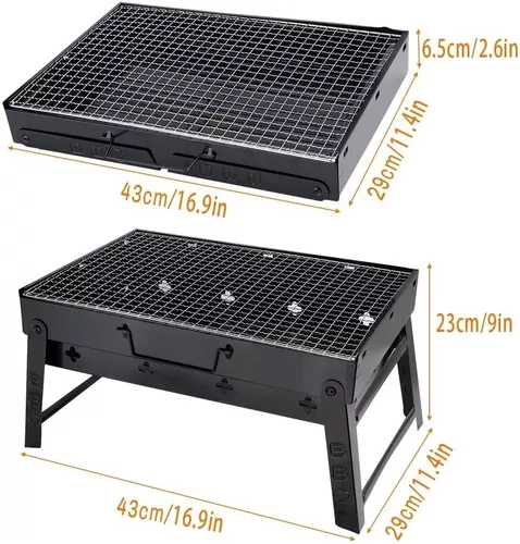 Parrillera Barbacoa Portátil Asado Grill Plegable Balcón-6